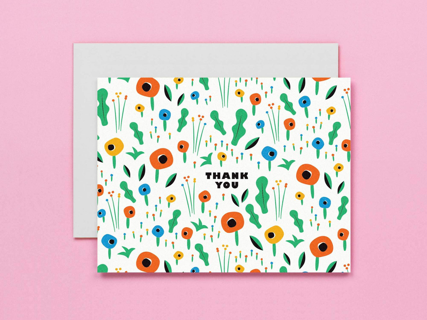 Poppy Field Thank You Card