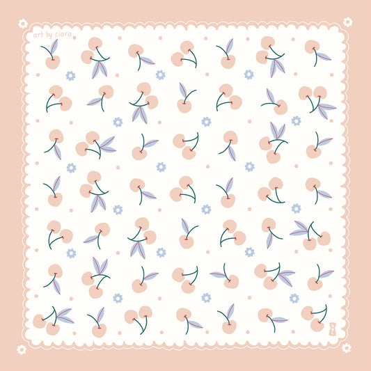 Pink Cherry Bandana