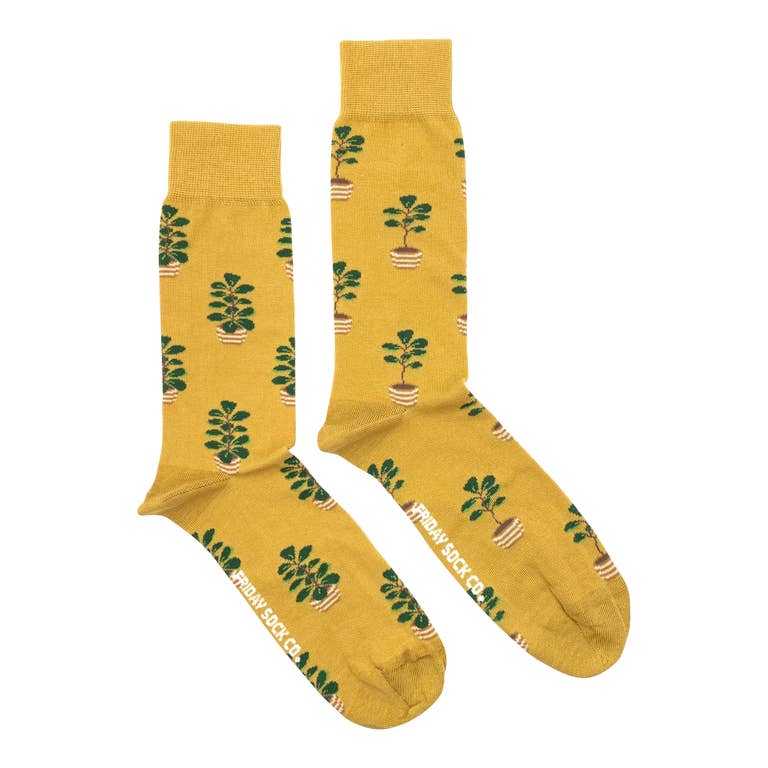 Fiddle Leaf Mismatched Mens Socks