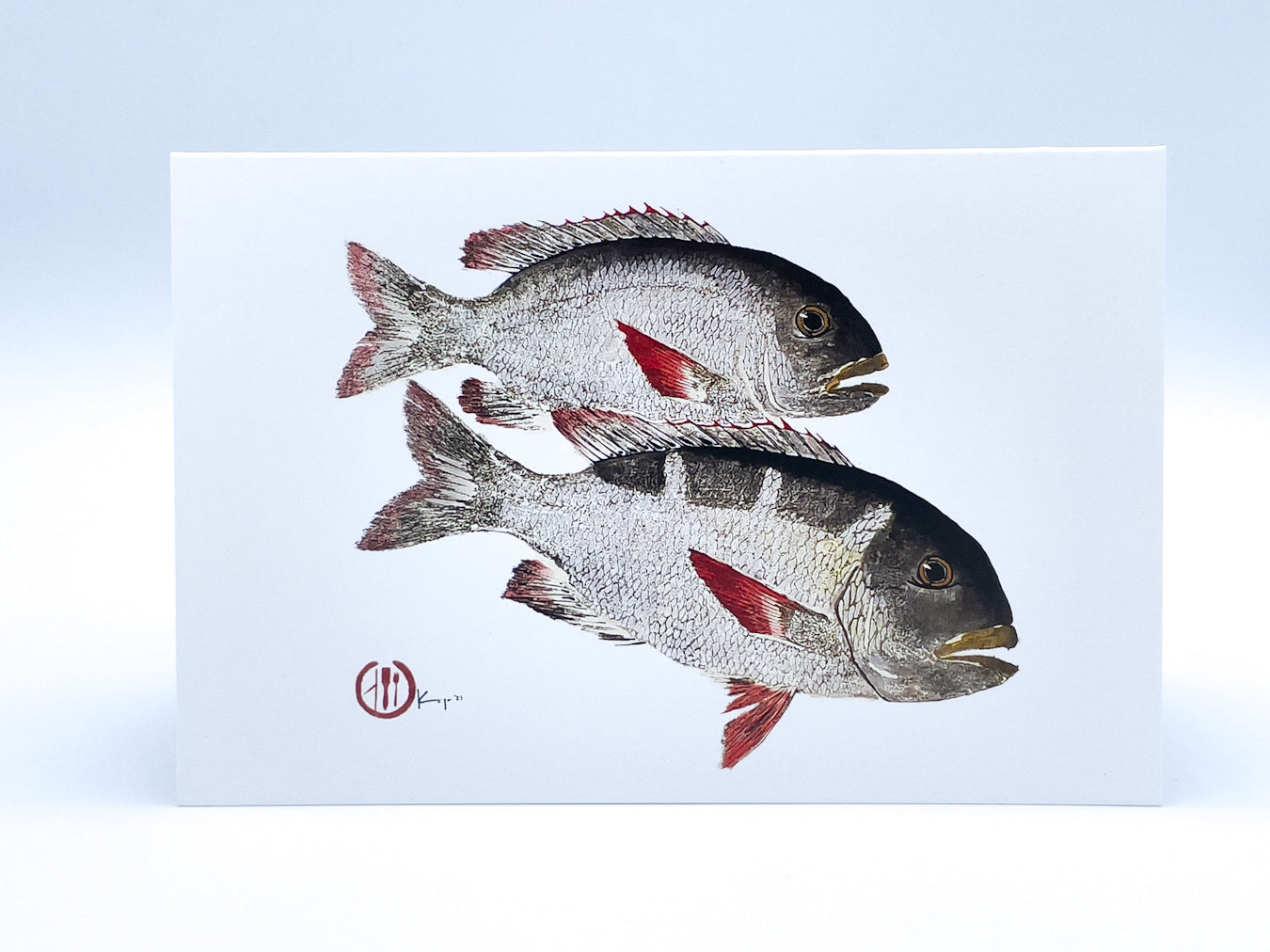 Double Mu Greeting Card
