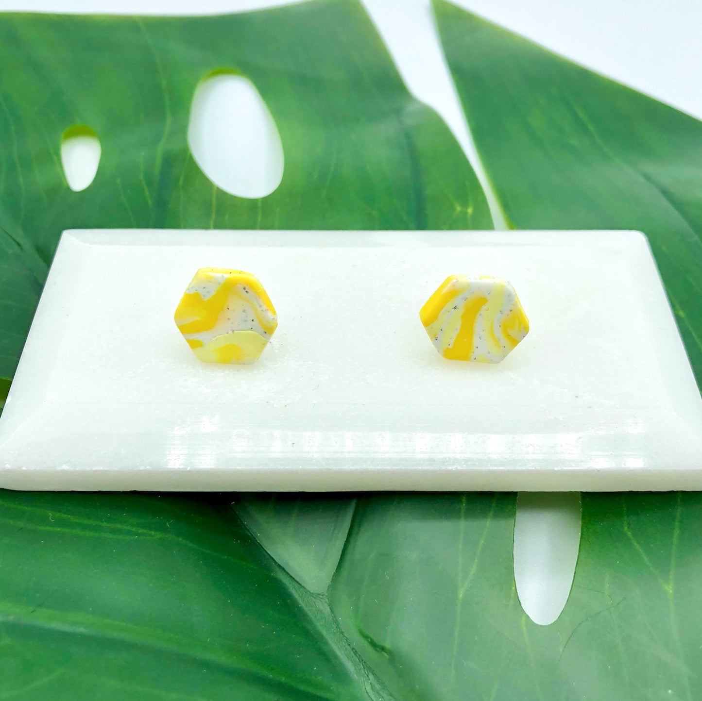 Swirl Hexagon Studs