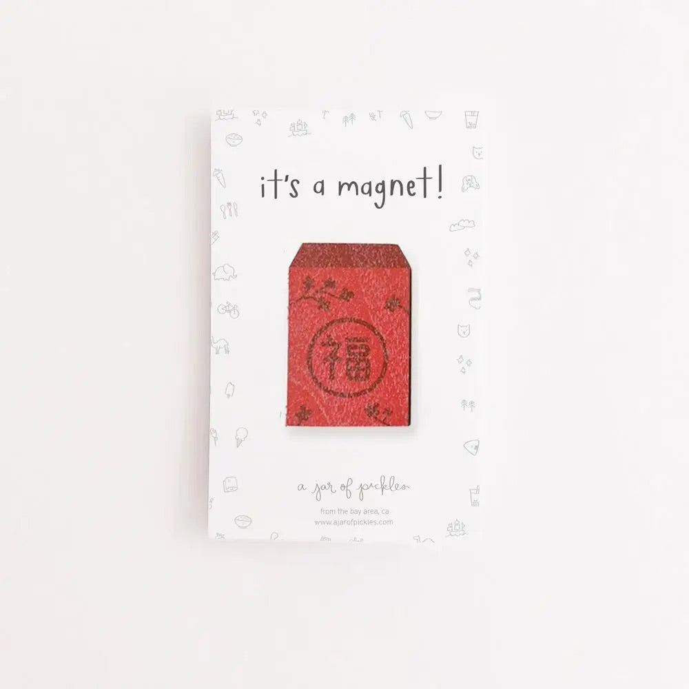 Lunar New Year Wood Magnet