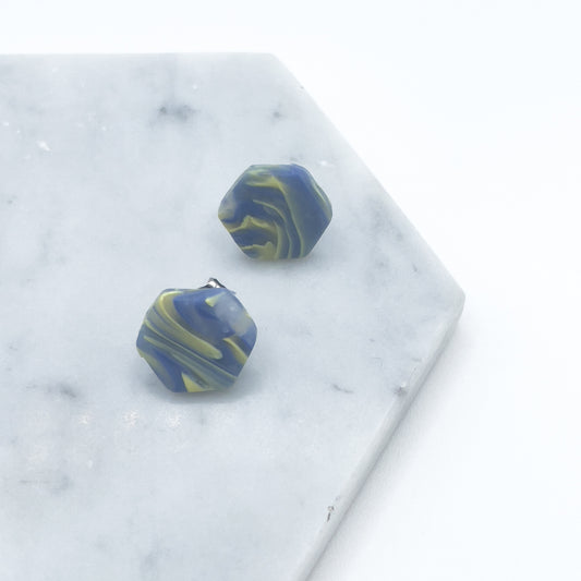 Swirl Hexagon Studs