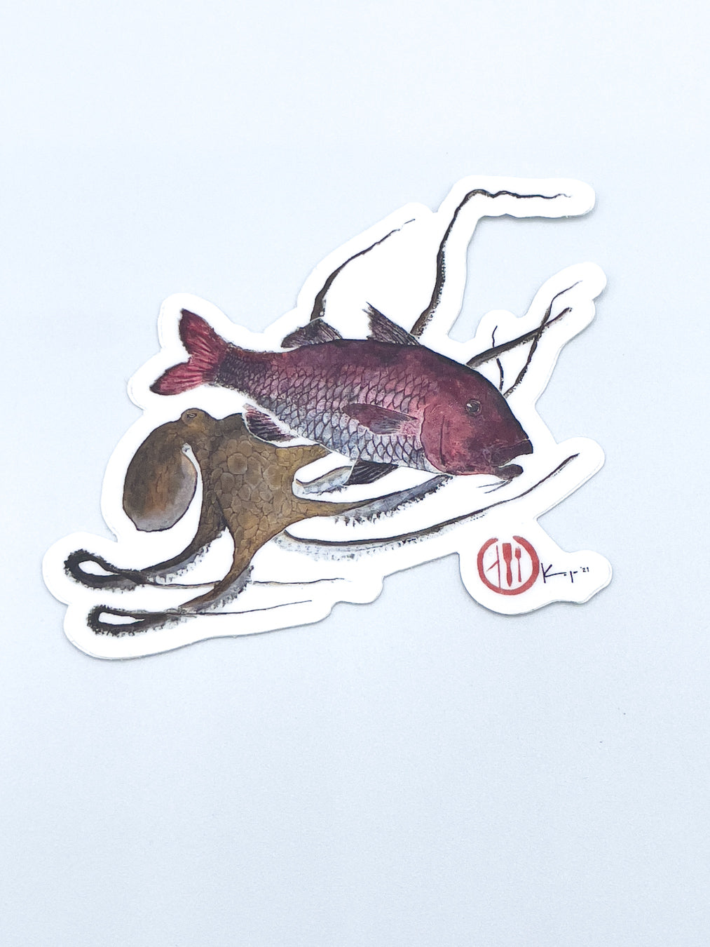 Munu + Tako Sticker