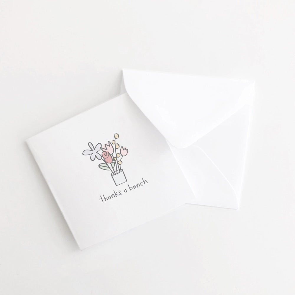 Thanks a Bunch Flowers Mini Set of 10 Card