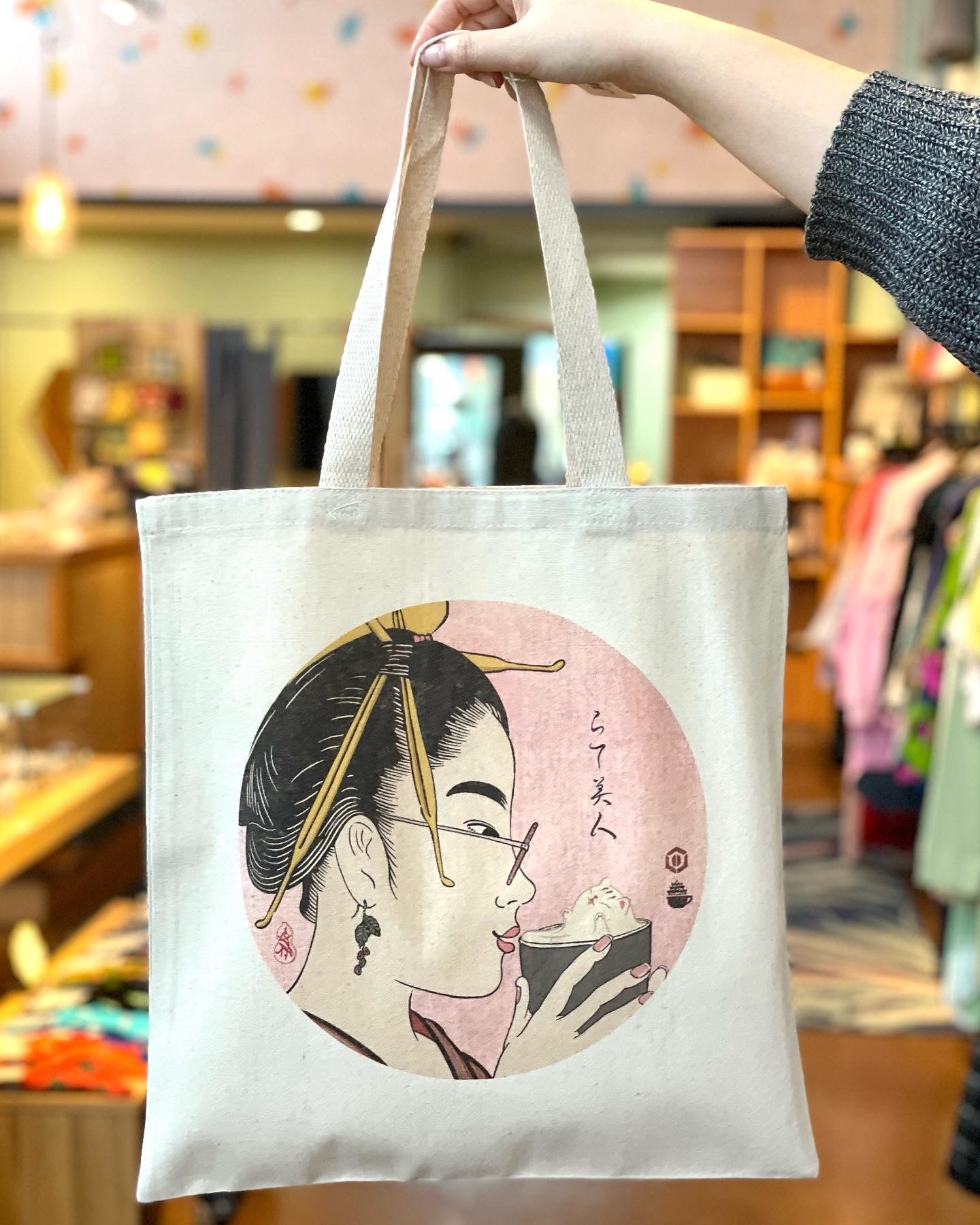 Hyakkei Latte Bijin One Tote Bag