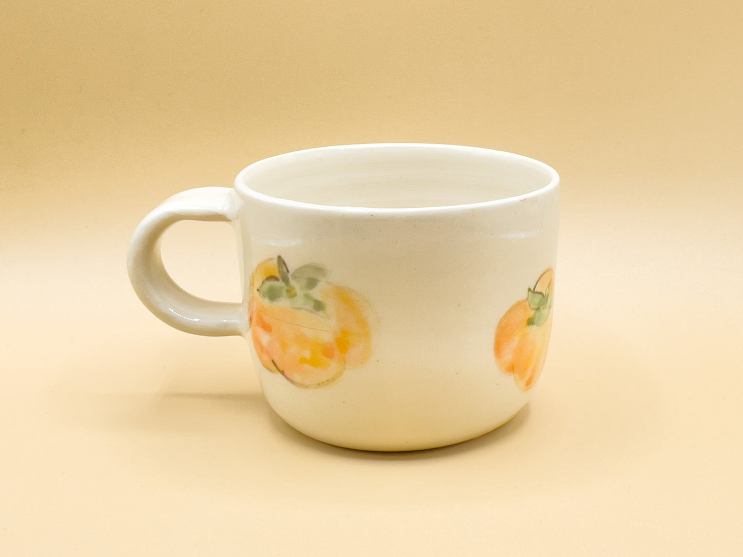 Persimmon Illustrated Mug