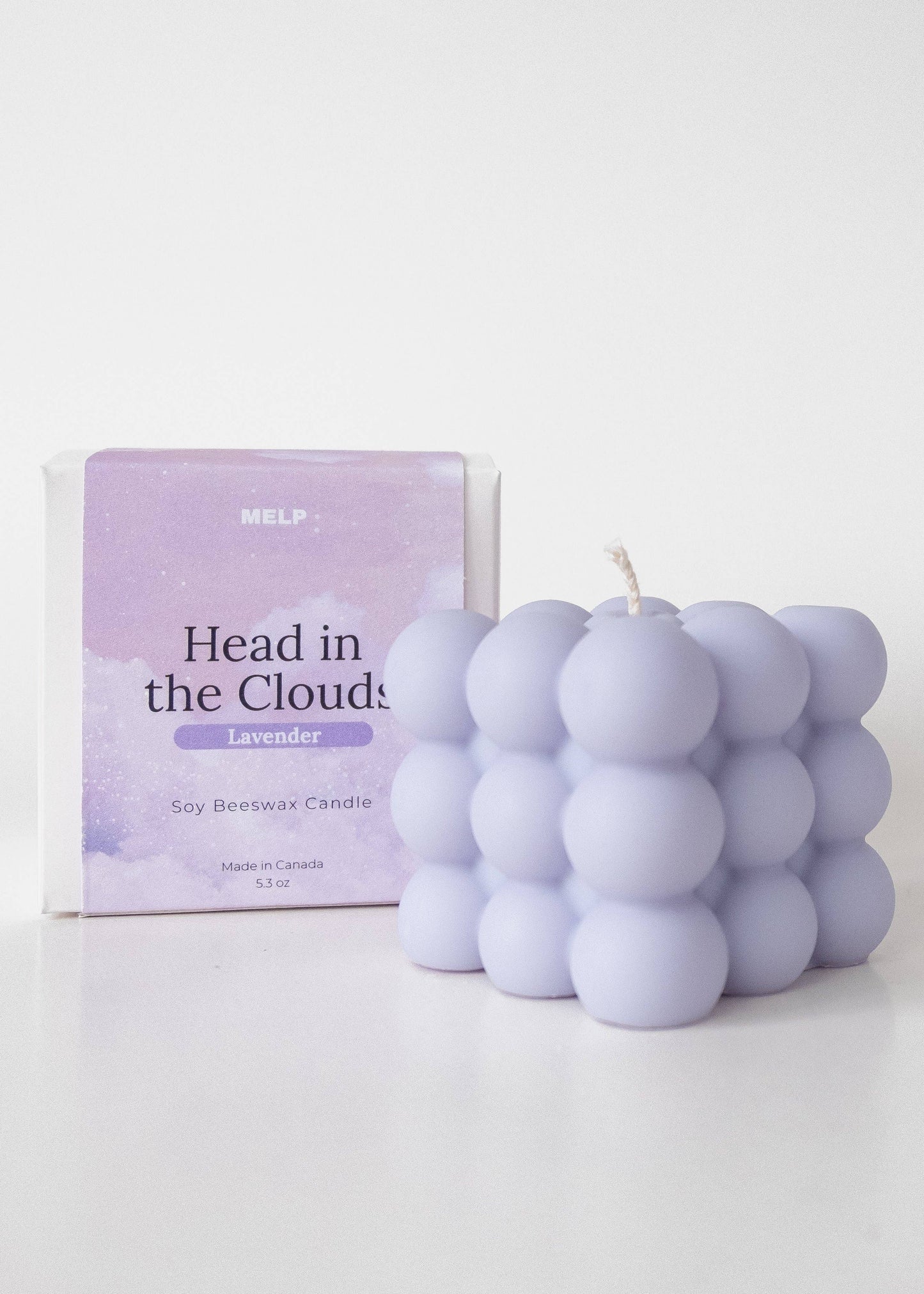 Lavender Soy Beeswax Cloud Candle