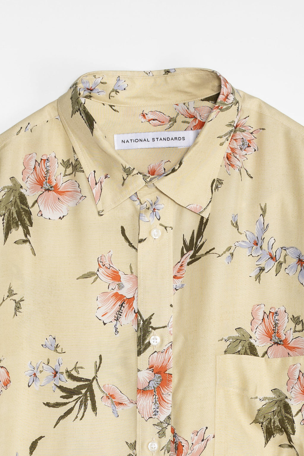 Shortsleeve Yellow Big Flower Print