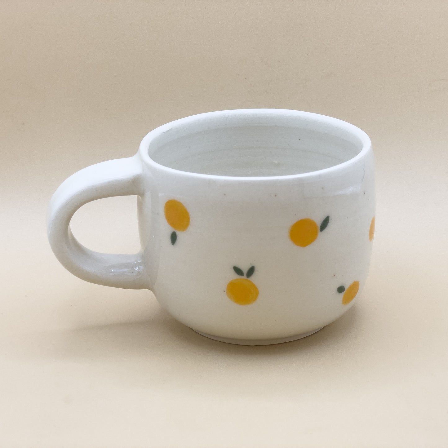 Orange Illustrated Mug