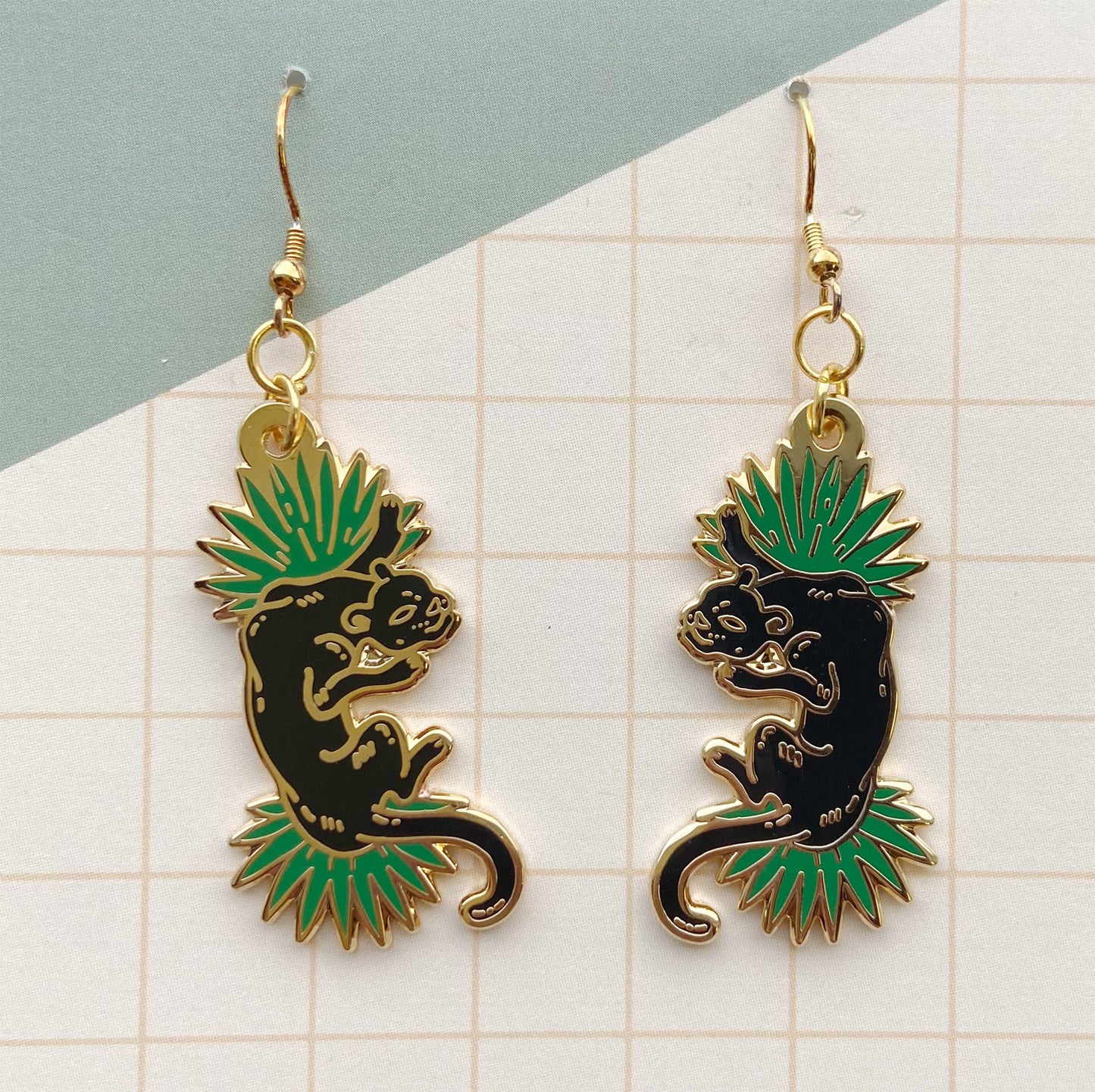 Panther earrings