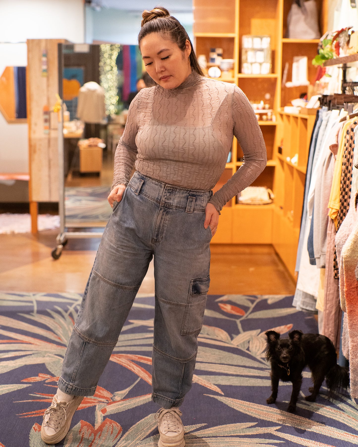 Stone Ross Mesh Top