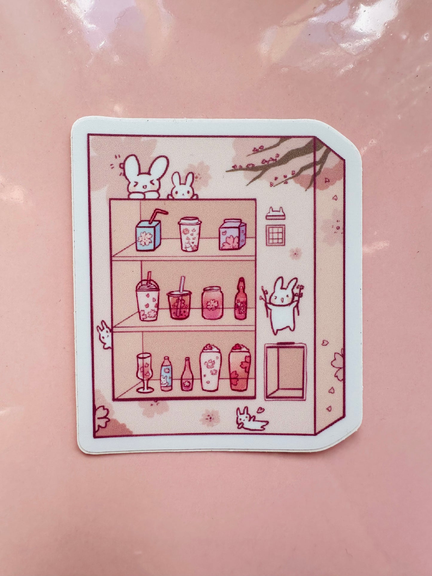 Sakura Vending Machine Sticker