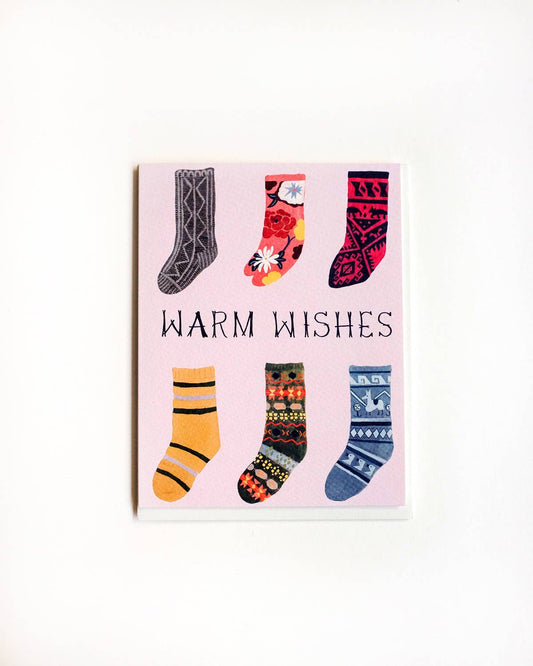 Warm Wishes Socks Card