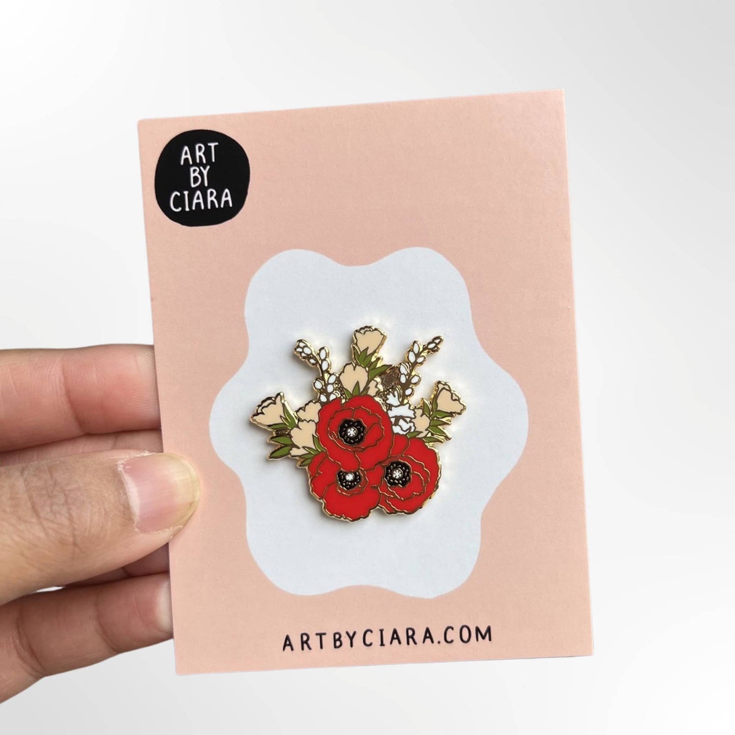 Poppies Enamel Pin