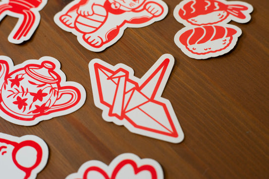 Paper Crane Japantown Sticker