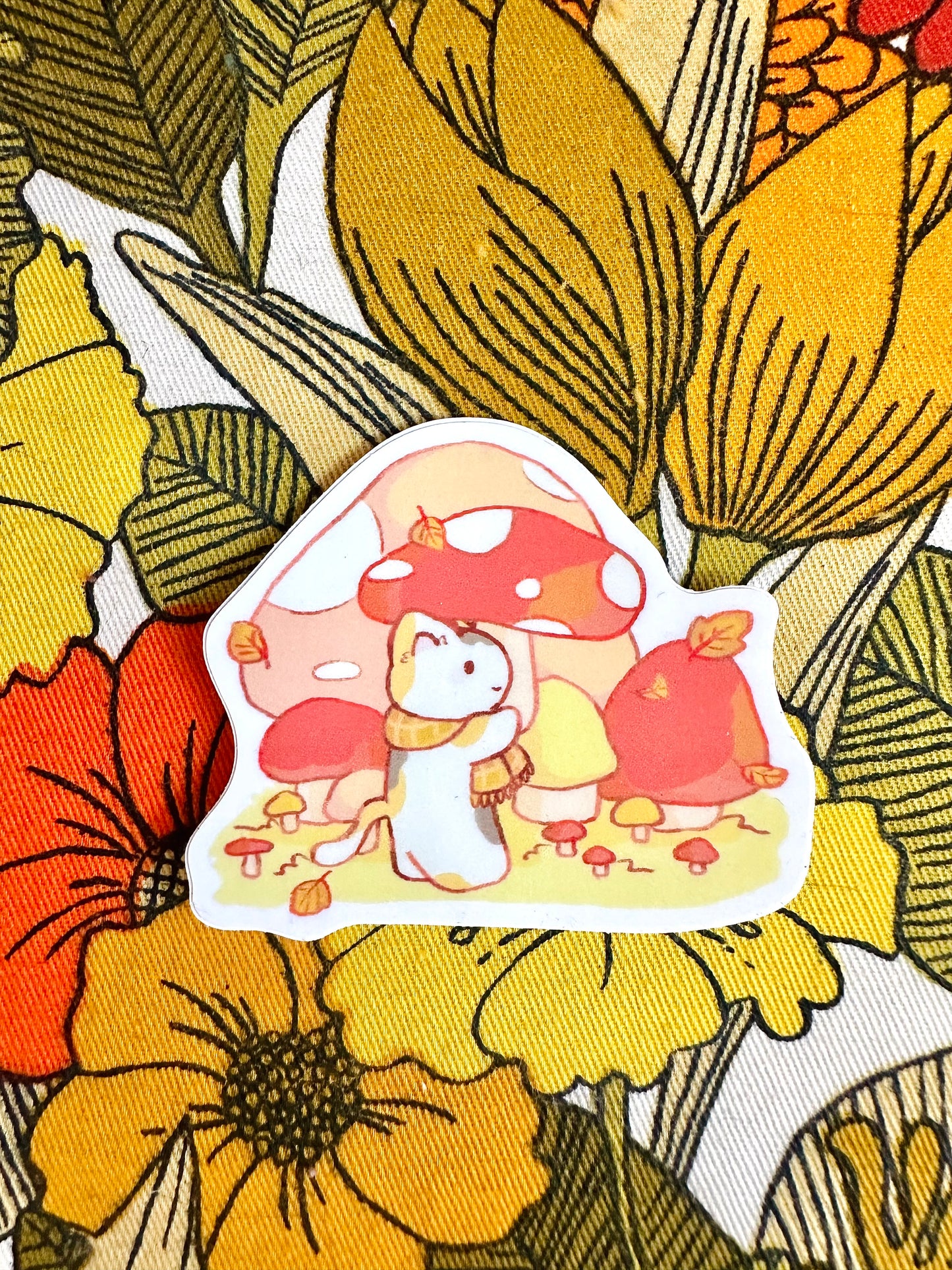 Cat Mushroom Sticker