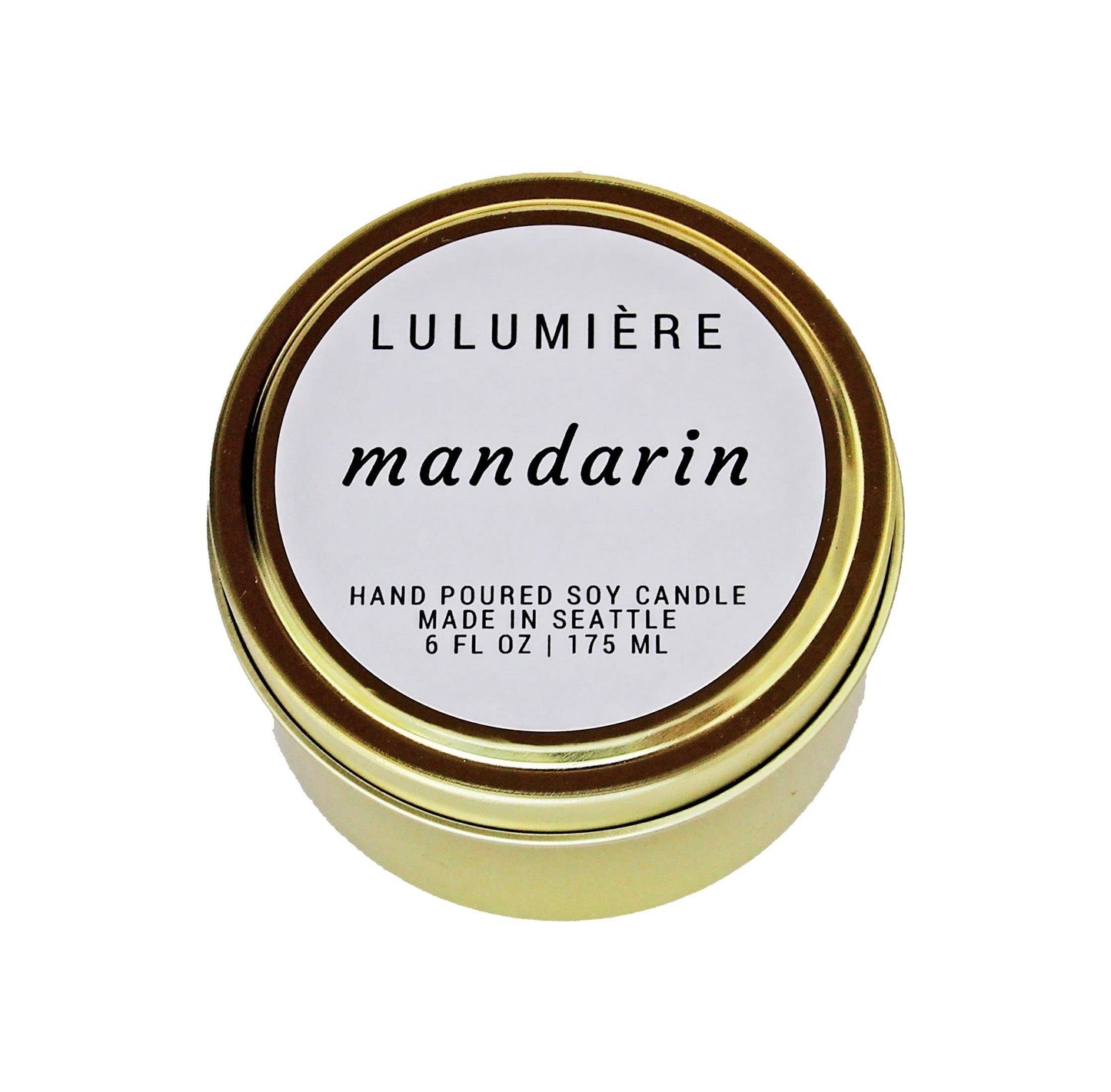 Mandarin Gold Tin Candle