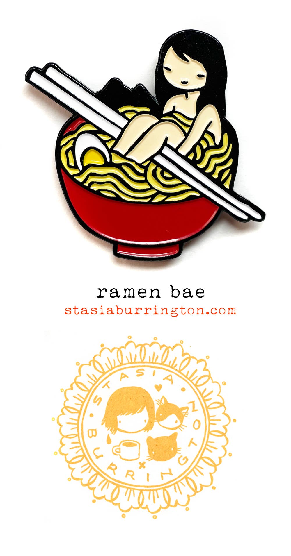 Pin - Ramen Girl - hard enamel