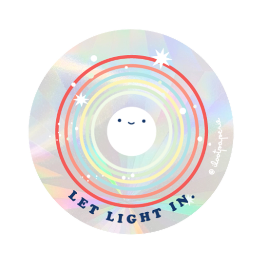 Let Light In! Suncatcher Sticker Rainbow Maker Window Decal