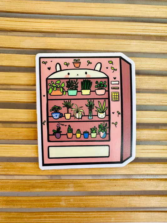 Plant Vending Machine Sticker