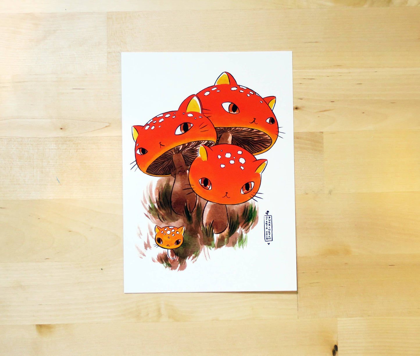 Meowshroom Postcard/Mini Print