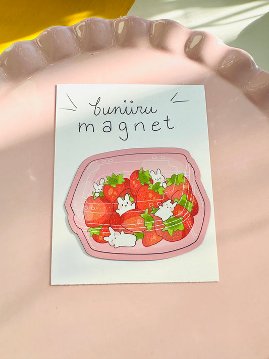 Strawberry Carton Magnet