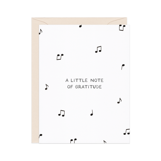 A Little Note Of Gratitude Thank You Card