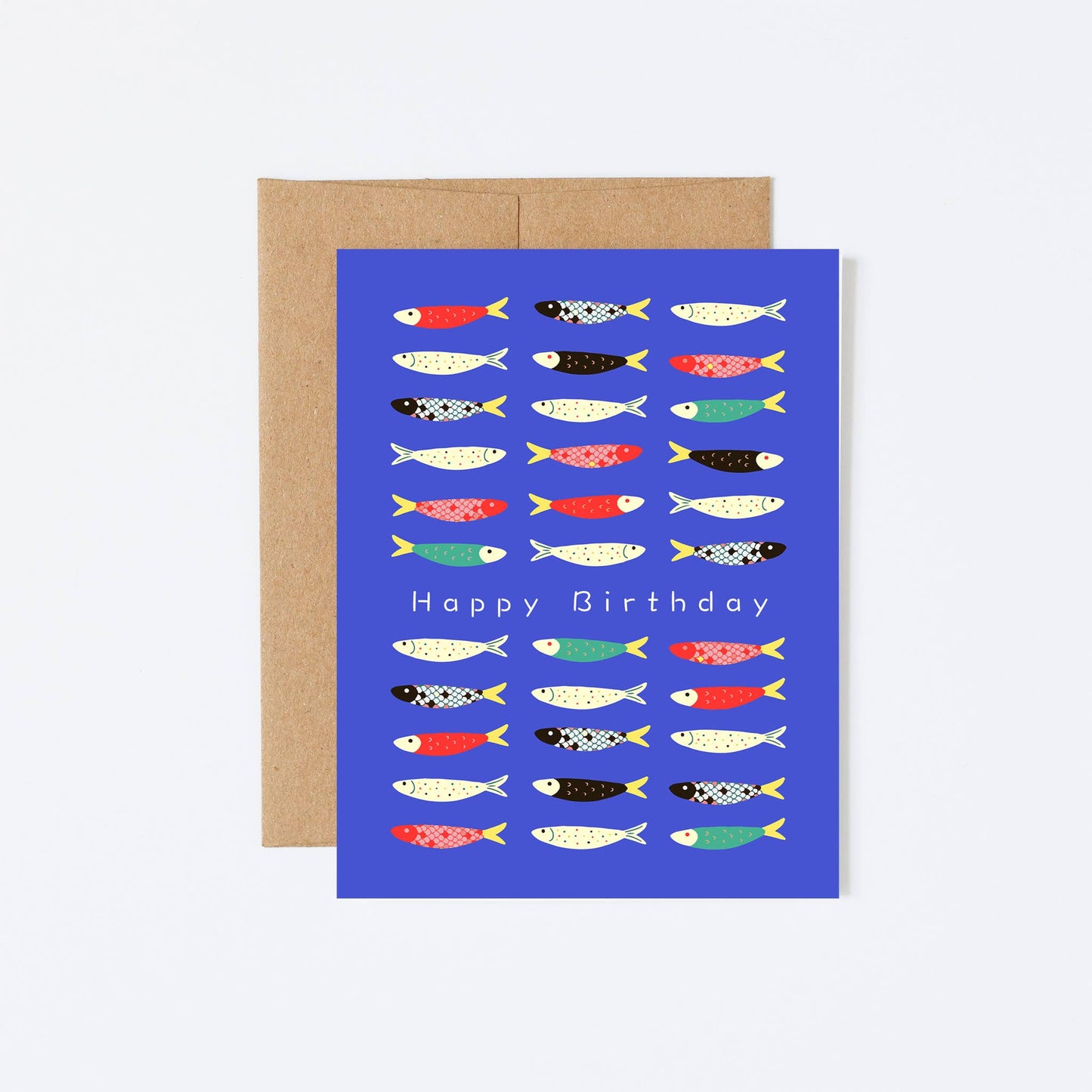 Sardine Happy Birthday Greeting Card