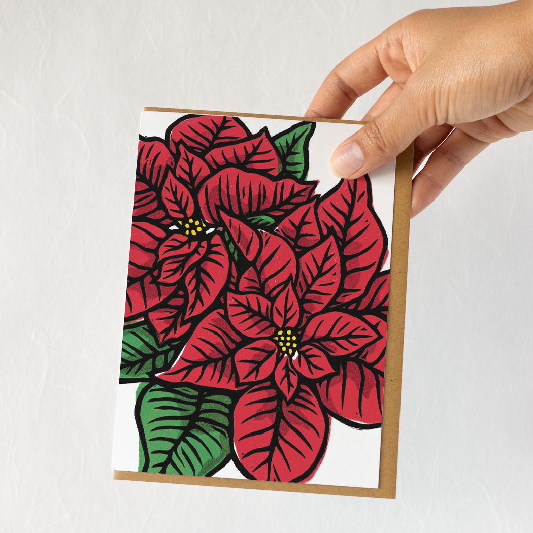 Poinsettia Card