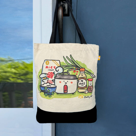 Rice Canvas Tote Bag