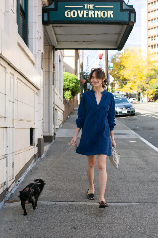 Textured Denim Wren Dress