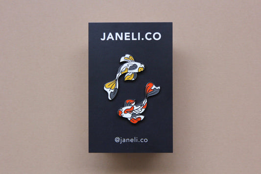 Koi Enamel Pin Set