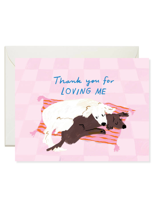 Snuggle Dogs - Cute Puppy Love Greeting Card