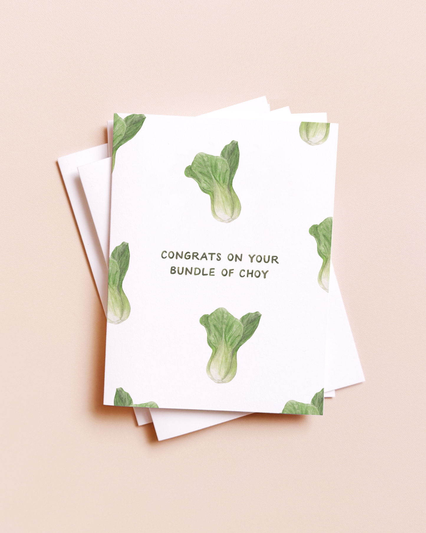 Bundle of Choy — Asian Food Pun Baby Card