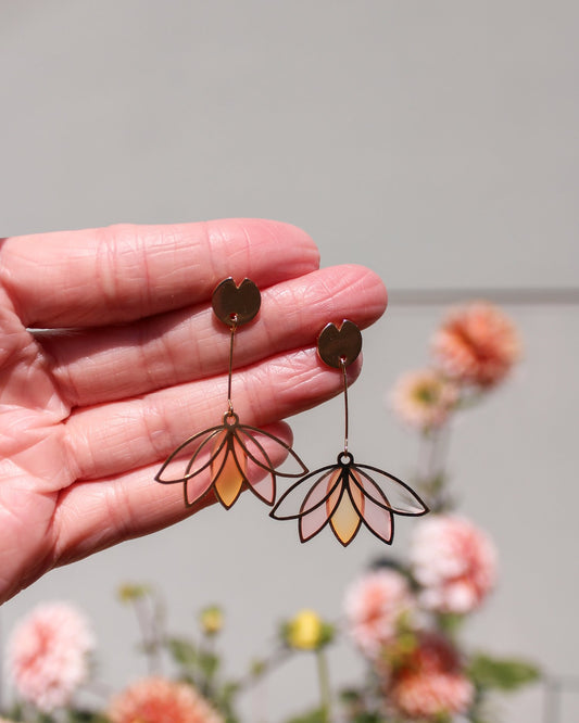 Lotus Flower Earrings