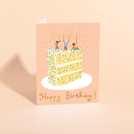 CONFETTI CAKE - Birthday Card