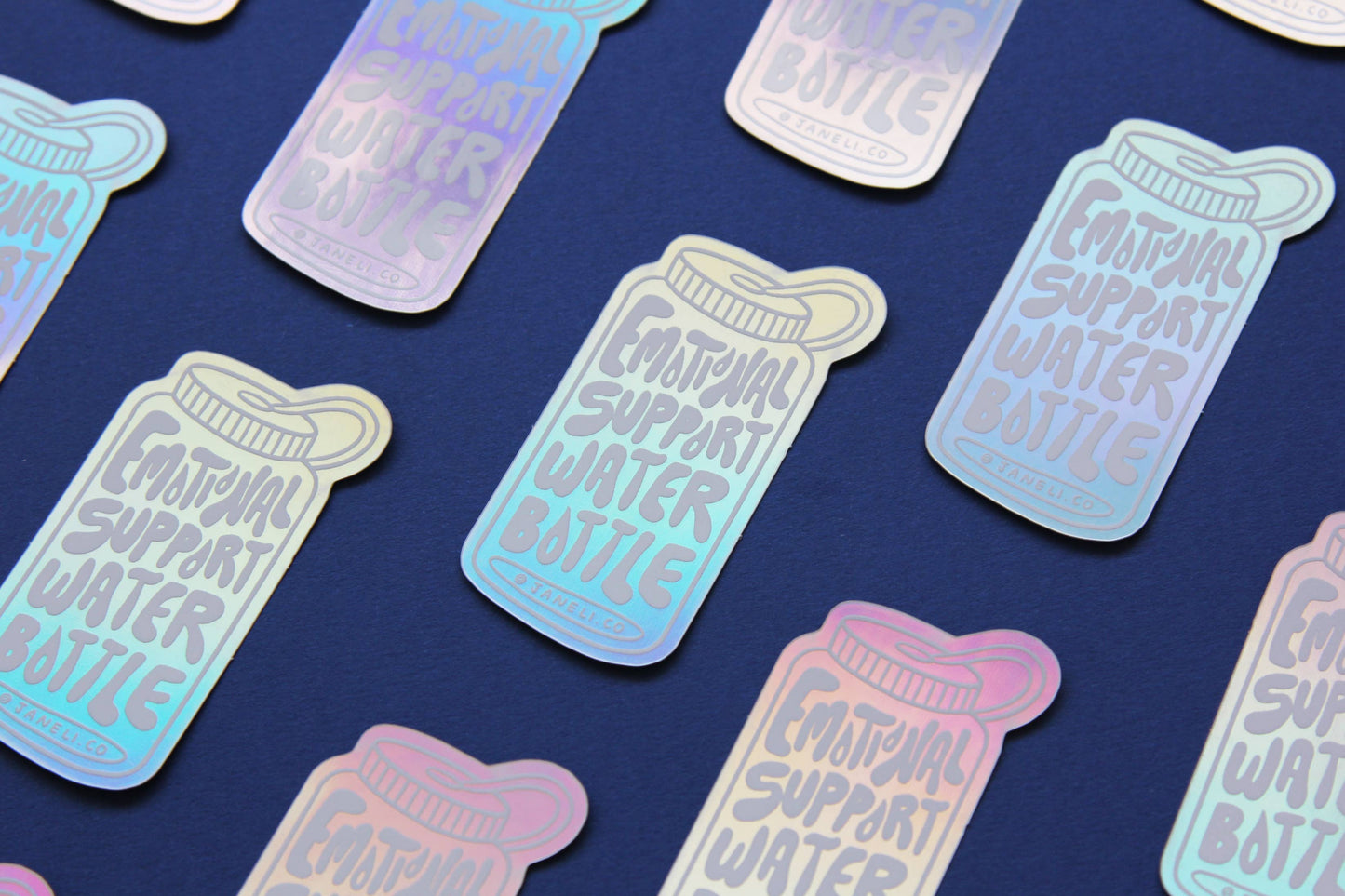 Emotional Support Water Bottle Sticker (Holographic)