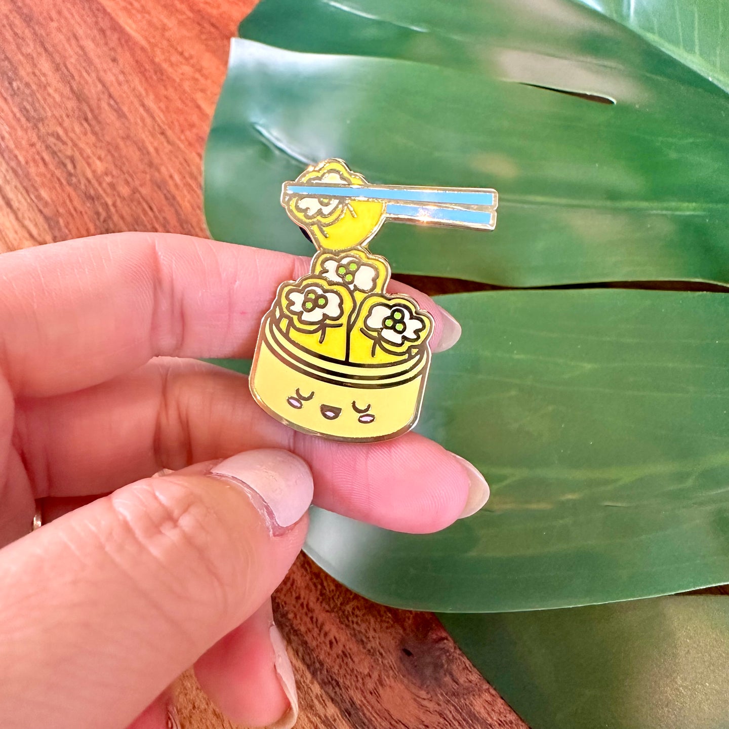 Dim Sum Enamel Pin