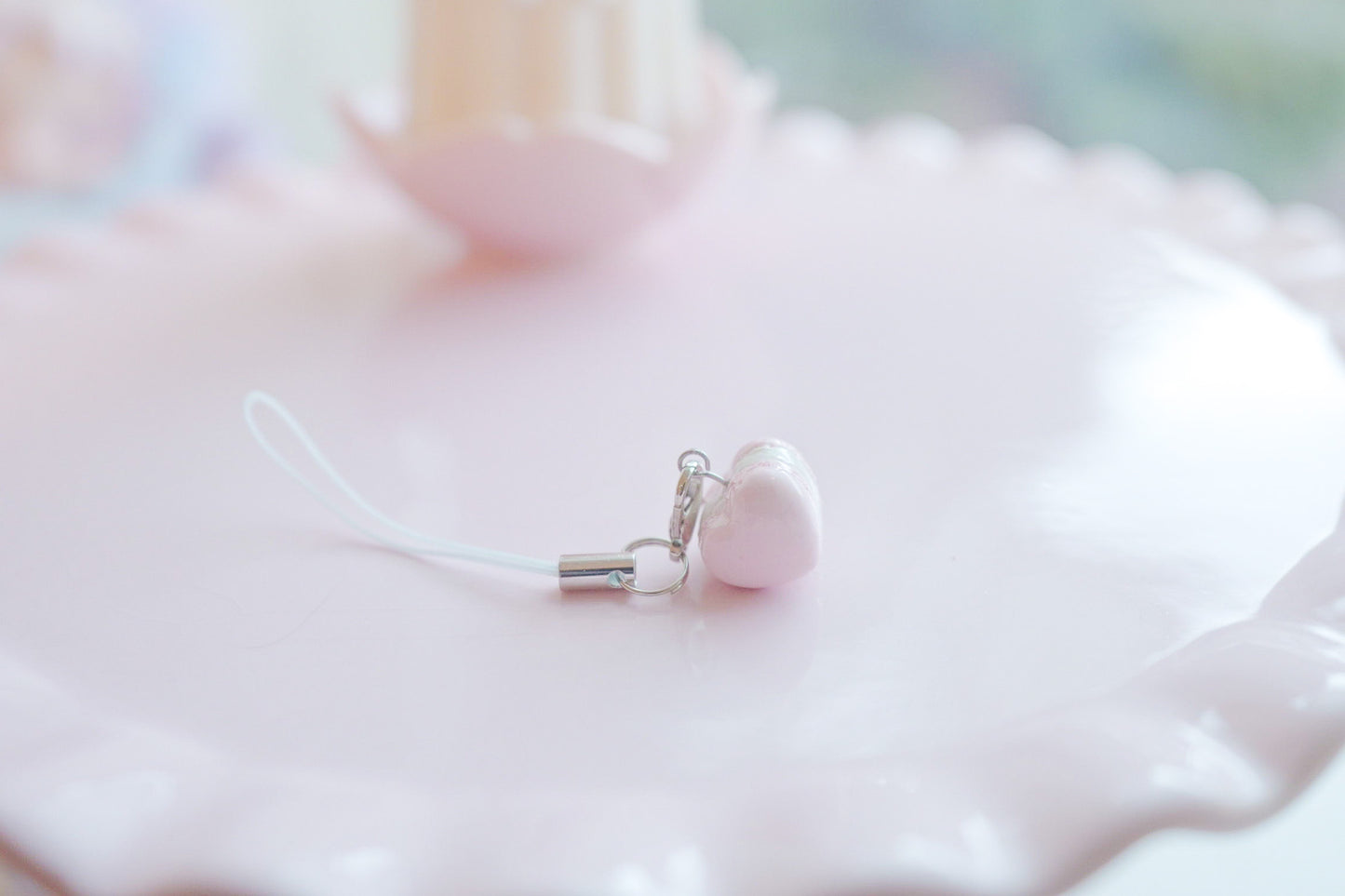 Pastel Heart Macaron Charm
