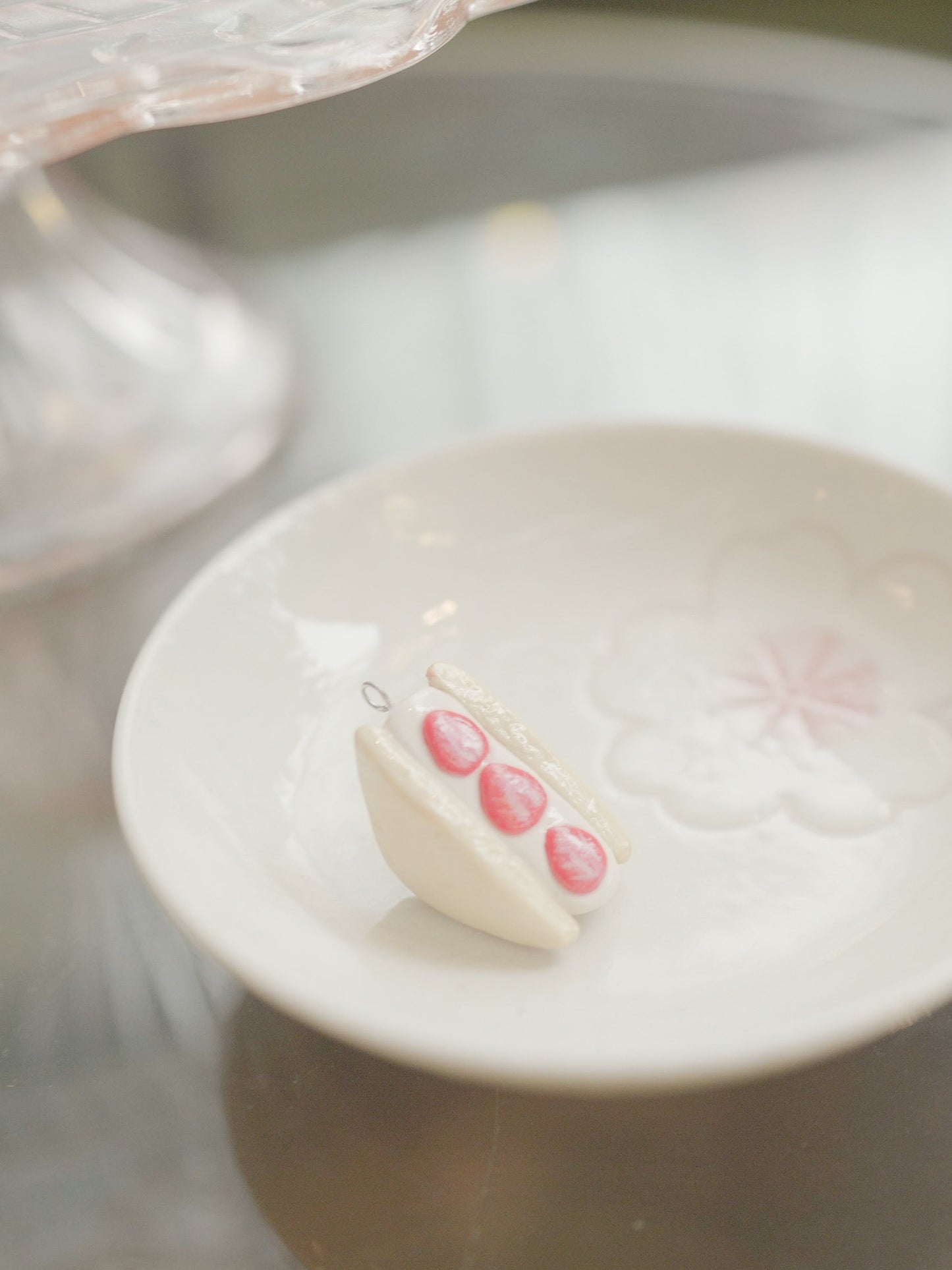 Strawberry Sando Charm