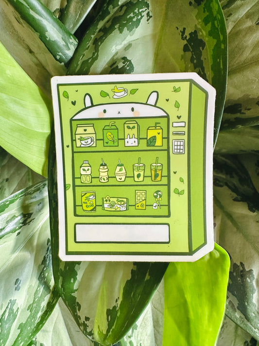 Matcha Vending Machine Sticker