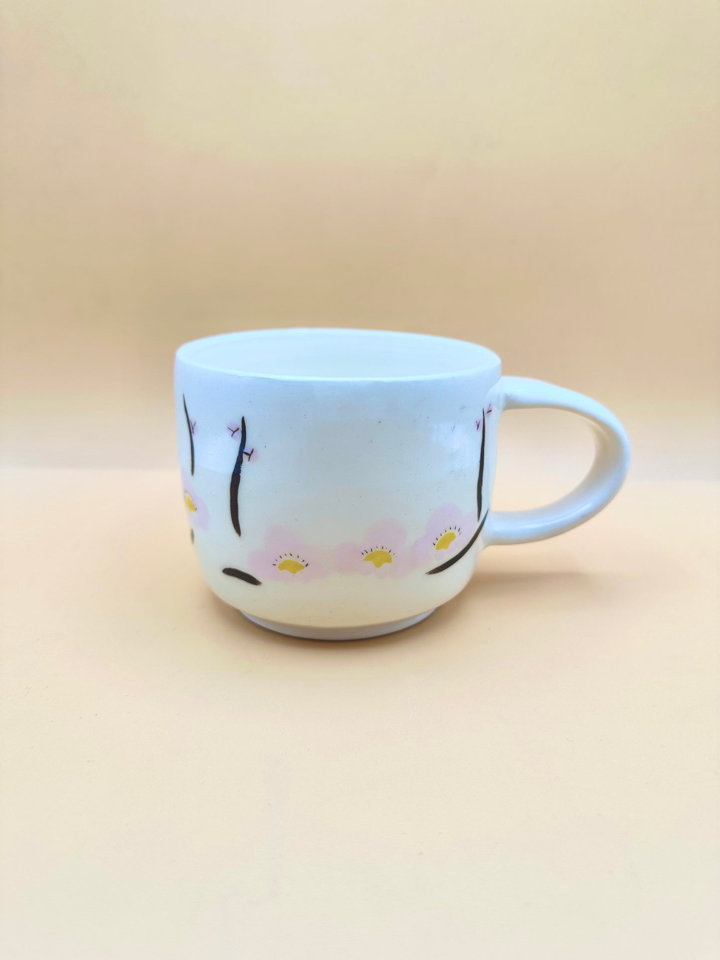 Cherry Blossom Illustrated Mug