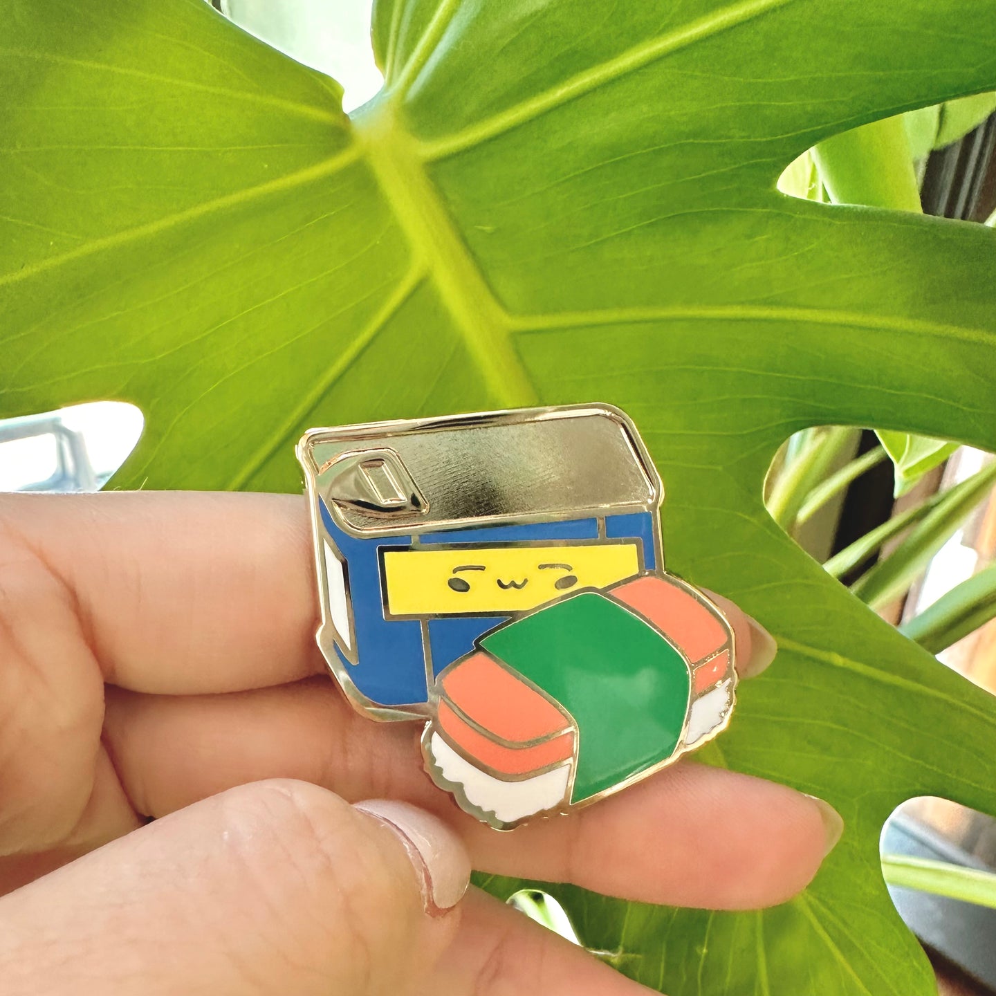Spam Musubi Enamel Pin