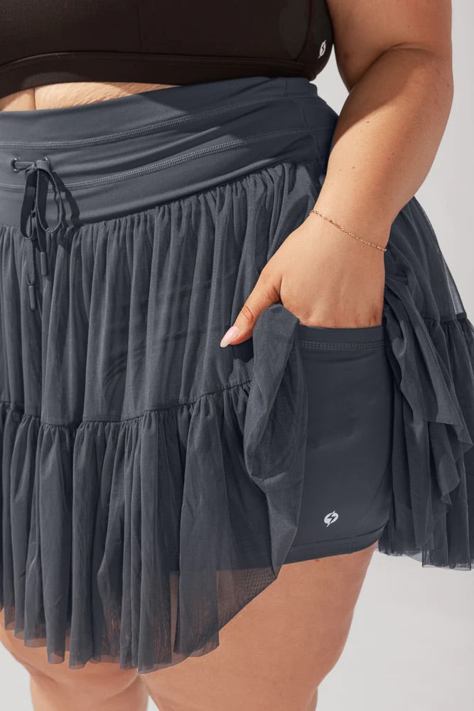 Pirouette Tiered Skort with Pockets