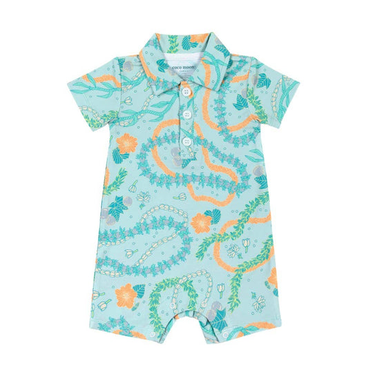 Lei Stand Bamboo Polo Romper