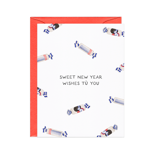 Sweet White Rabbit Chinese Lunar New Year Card