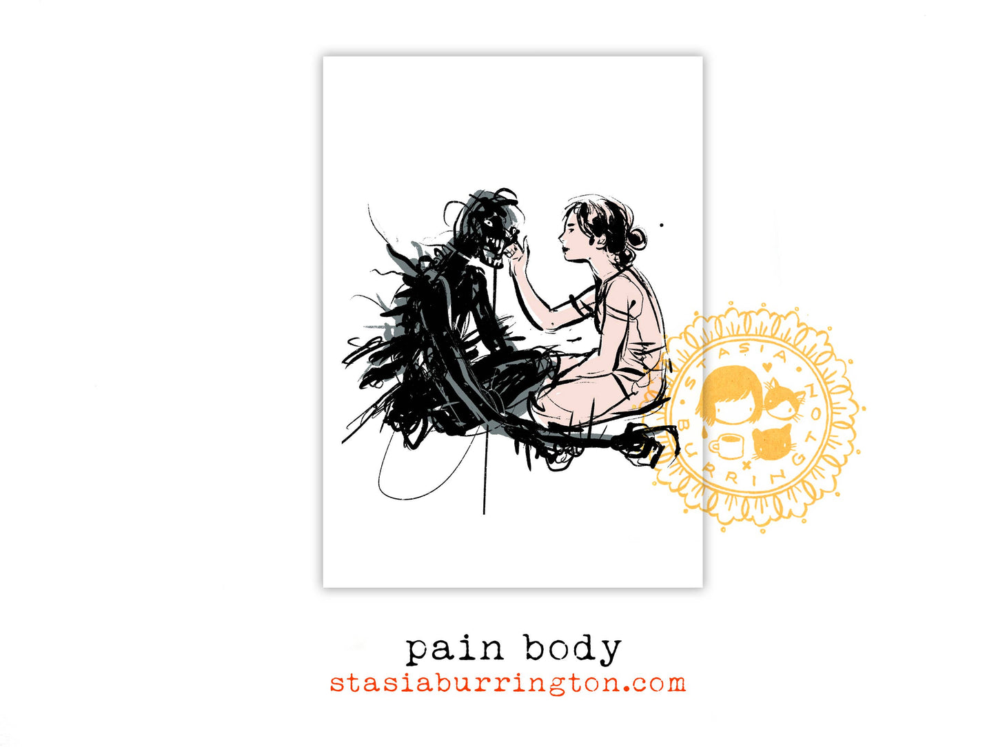 Pain Body Postcard/Mini Print