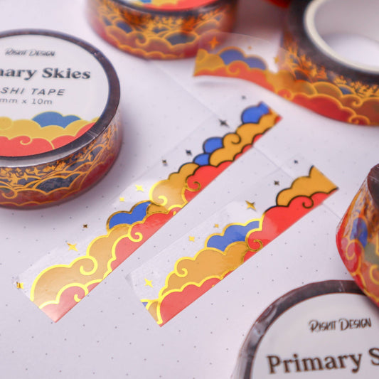 Primary Skies Clear Foiled Tape