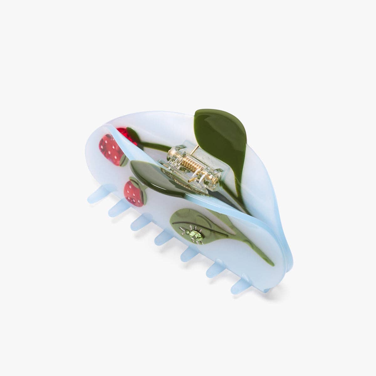 Forest Berry Strawberry Jewel Beetle Acetate Hiar Claw Clip